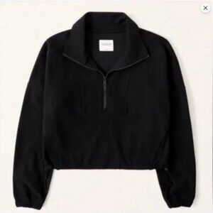 Abercrombie quarter zip cinched crew neck sweatshirt - Small